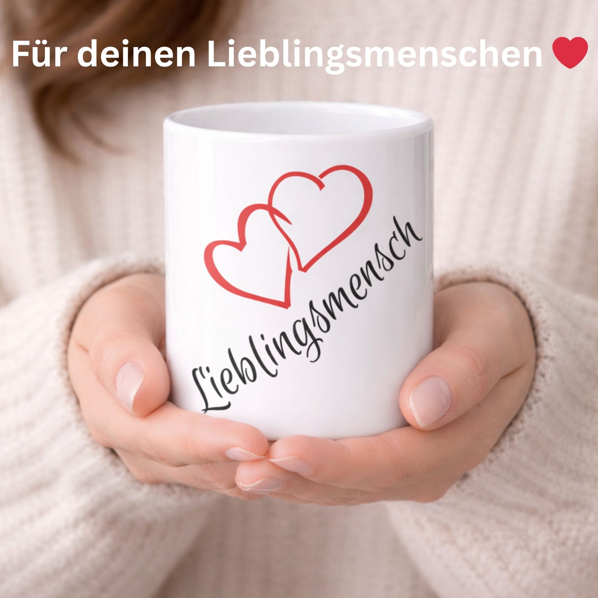 tasse „lieblingsmensch“ mit herz – romantische geschenk tasse tasse „lieblingsmensch“ mit herz – romantische geschenk tasse